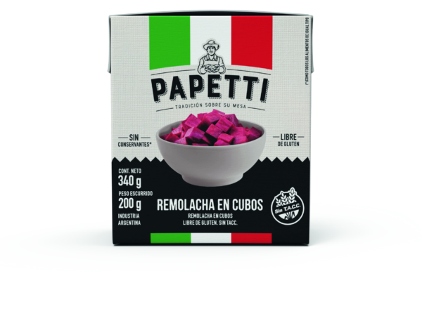 Remolacha en cubos Papetti