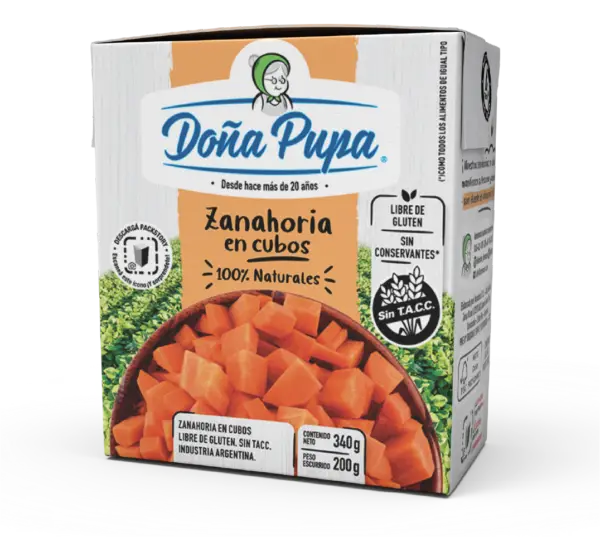 Zanahoria en cubos